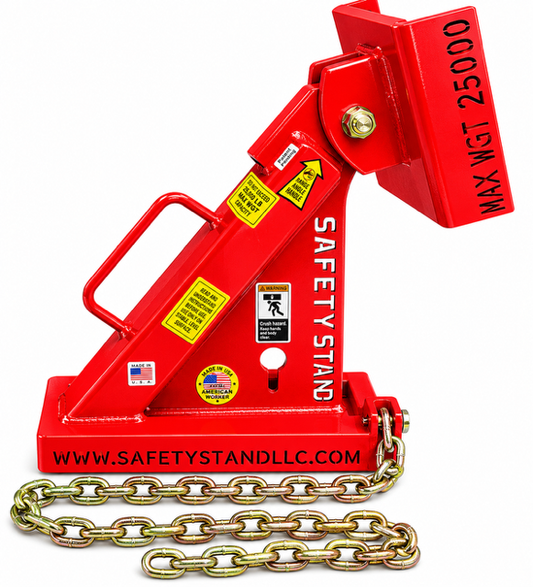 Safety Stand 2-Pack – Standard Dump Truck Braces | Fixed Saddle | OSHA | USA