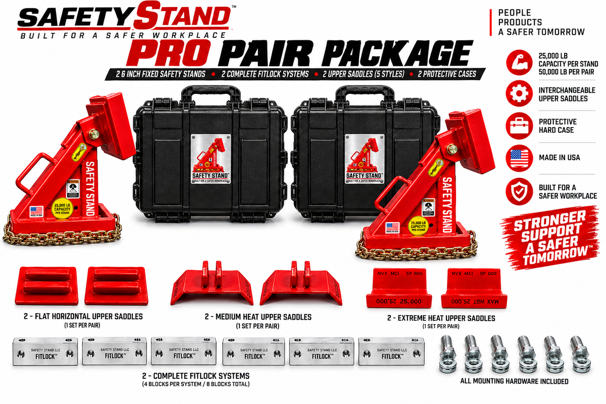 Safety Stand Pair Pro FITLOCK Package