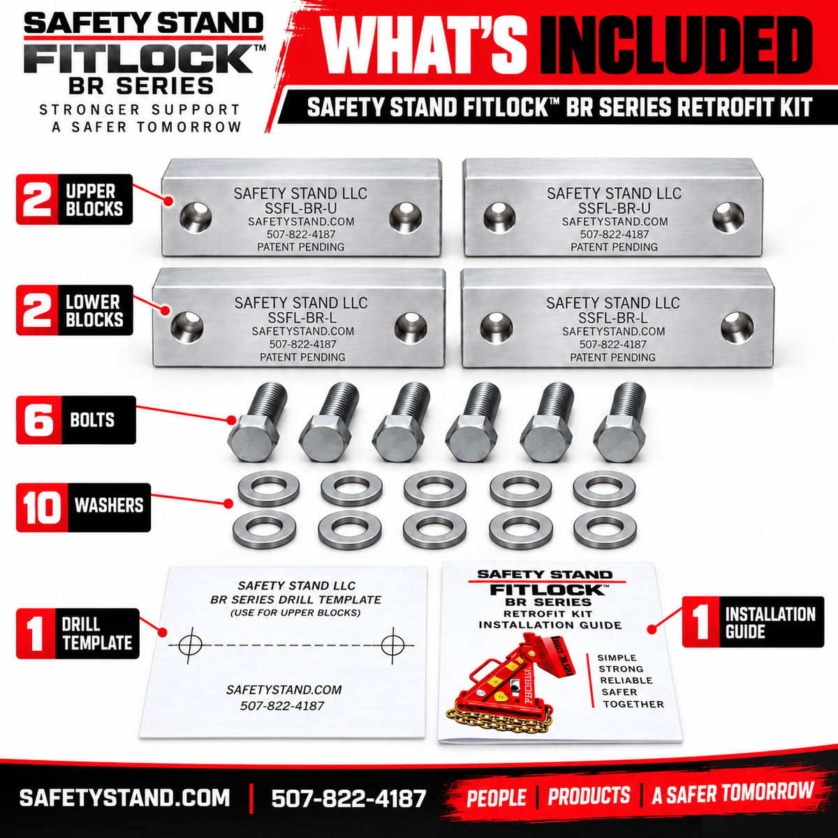 Safety Stand FITLOCK Retrofit System – For Safety Stand 6" Saddles
