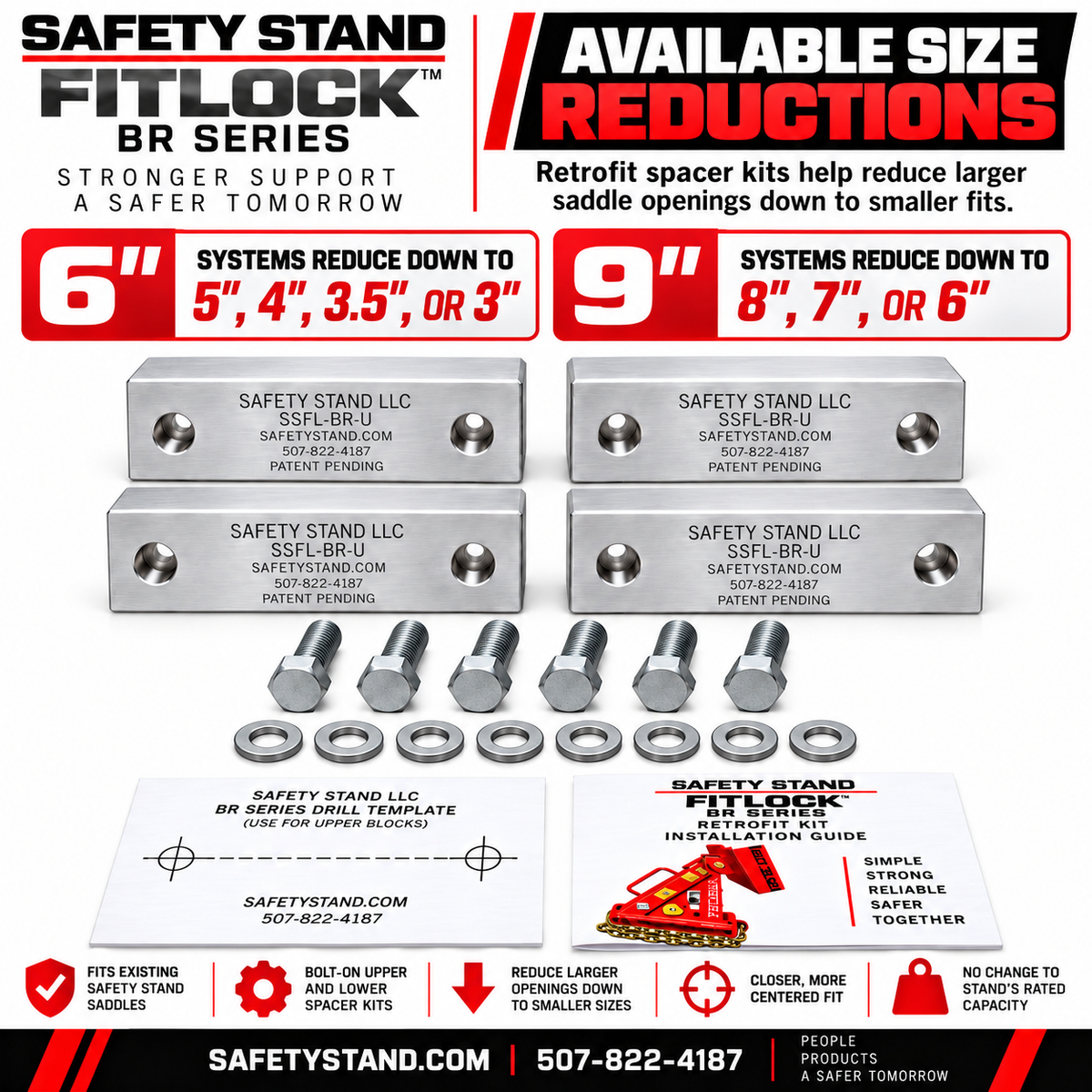 Safety Stand FITLOCK Retrofit System – For Safety Stand 6" Saddles