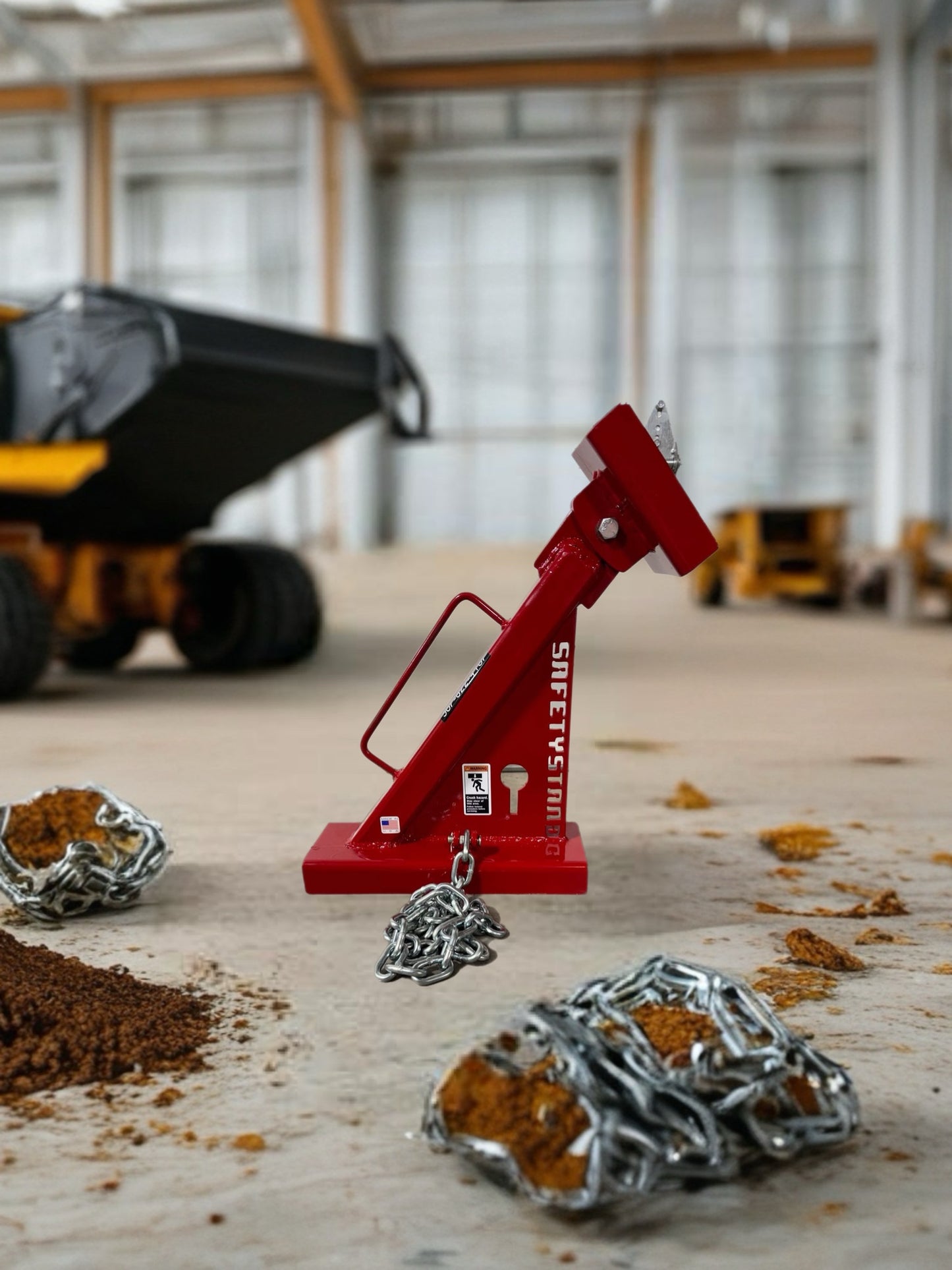 Safety Stand – Standard Dump Truck Brace | Fixed Saddle | 25,000 lb | OSHA | USA